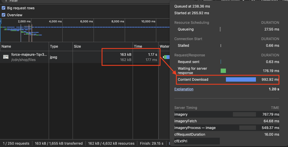 Optimized hero image with smaller file size