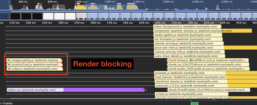 Render-blocking JavaScript without defer