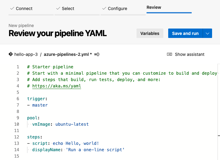 Add Azure DevOps environment variable