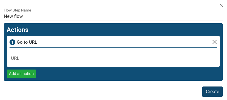 Empty flow step that just goes to a URL