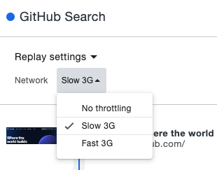 DevTools Recording Replay settings