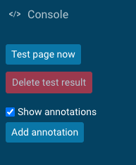 Show chart annotations checkbox