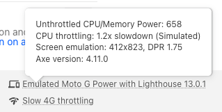 CPU Throttling settings