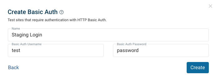 Basic Auth Form