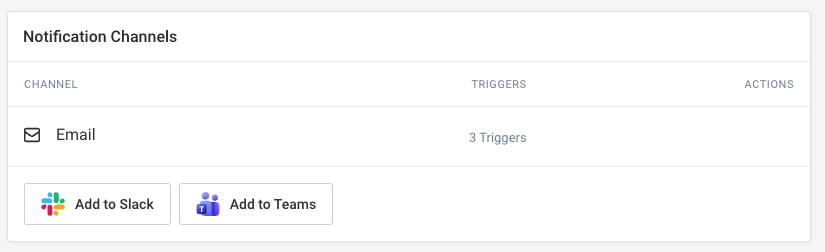 Adding a Slack channel