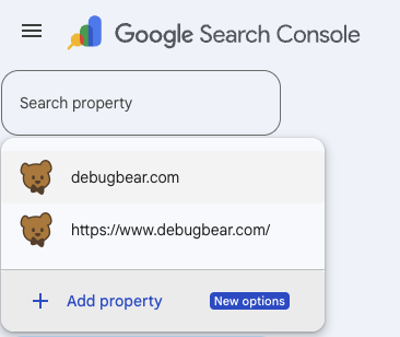 Open property dropdown