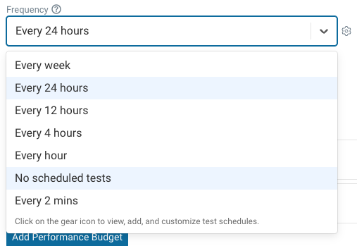 Disabling scheduled test