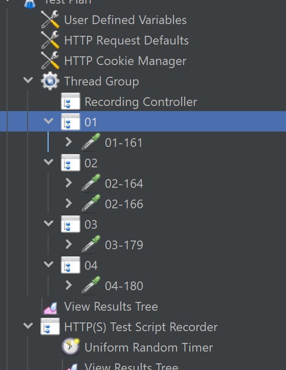 Jmeter thread group
