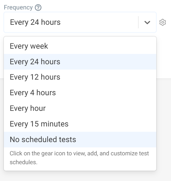 Disabling scheduled test