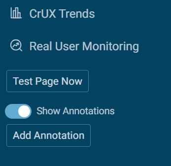 Show chart annotations checkbox