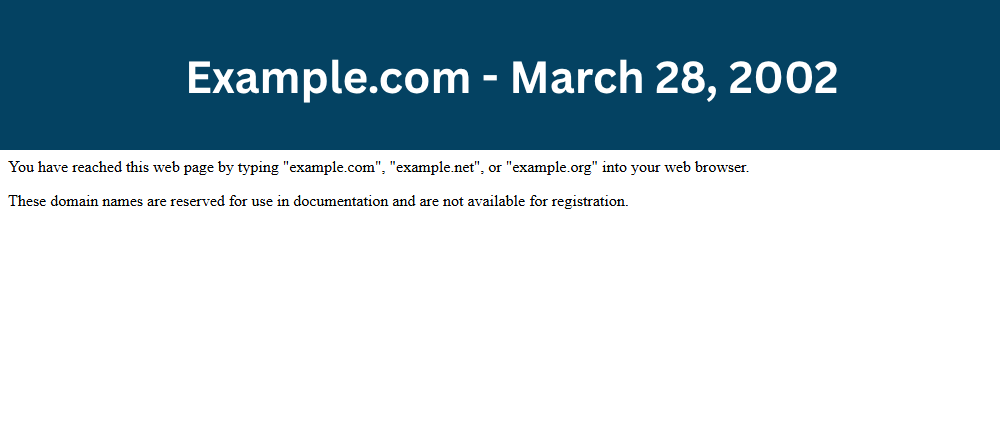 Example.com: March 28, 2002