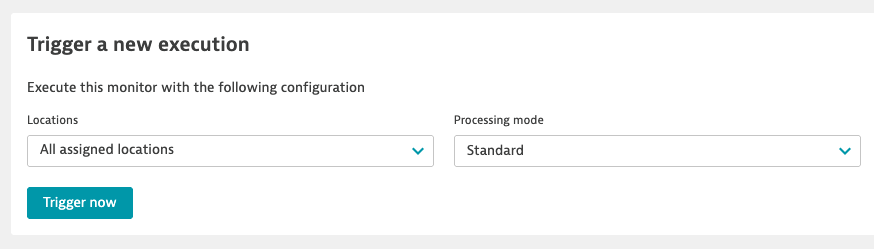 Configure on-demand execution