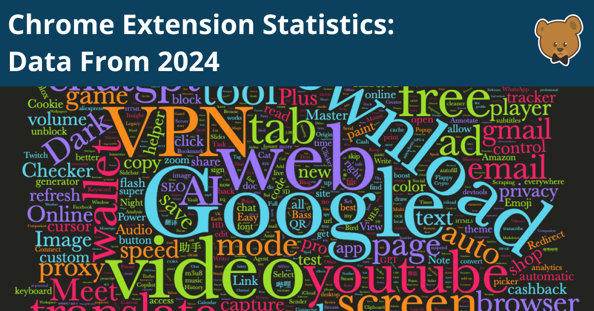 Chrome Extension Statistics: Data From 2024 | DebugBear