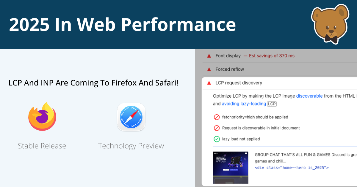 2025 In Review: What’s New In Web Performance?