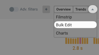 Enter bulk edit mode