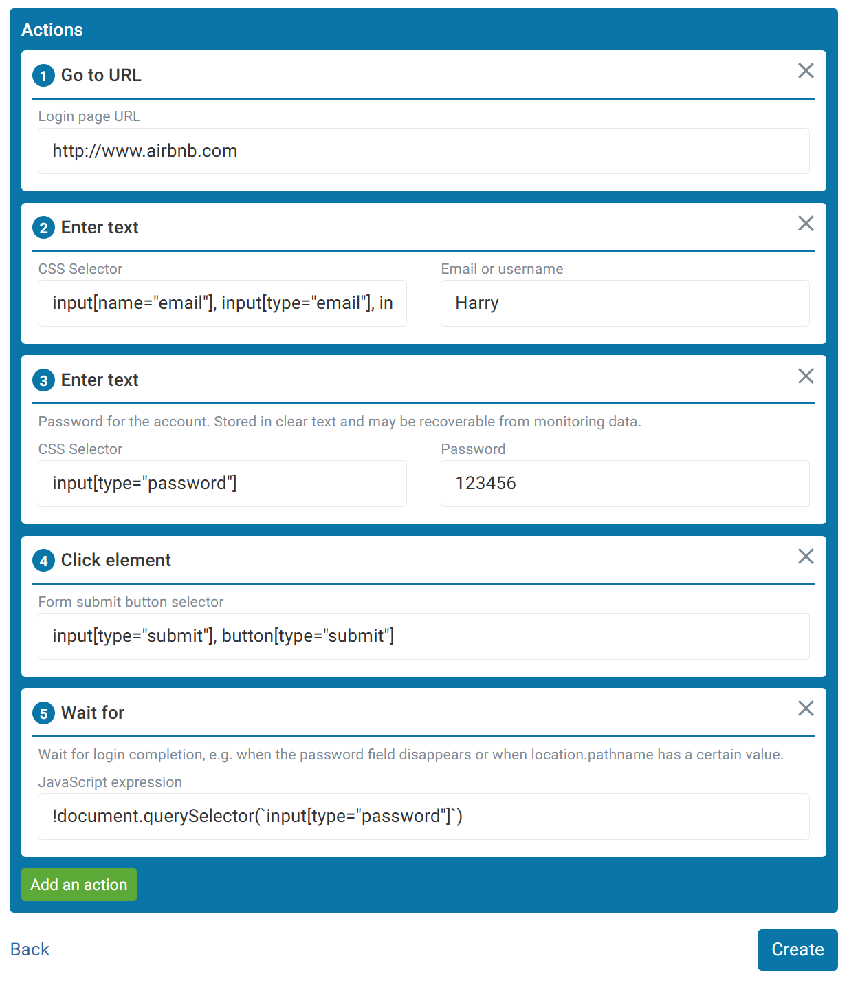 DebugBear login flow