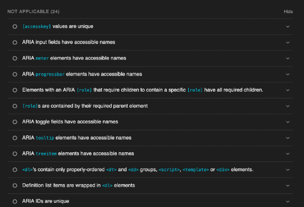 Metrics not applicable to your website analysis