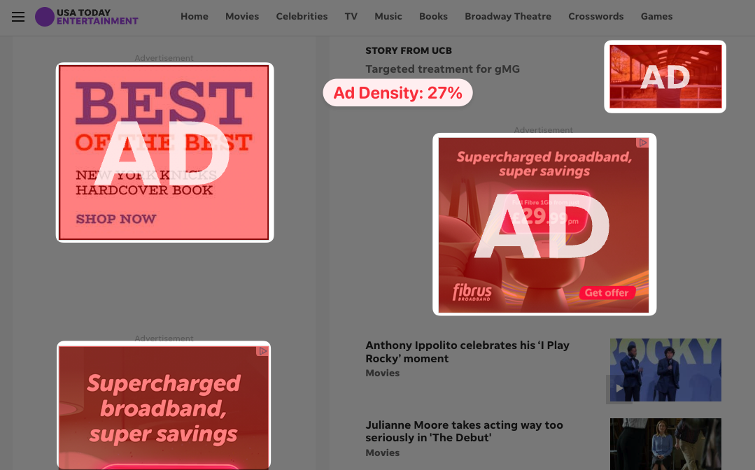 Ads highlighted in Chrome