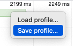 Saving a profile in Chrome DevTools