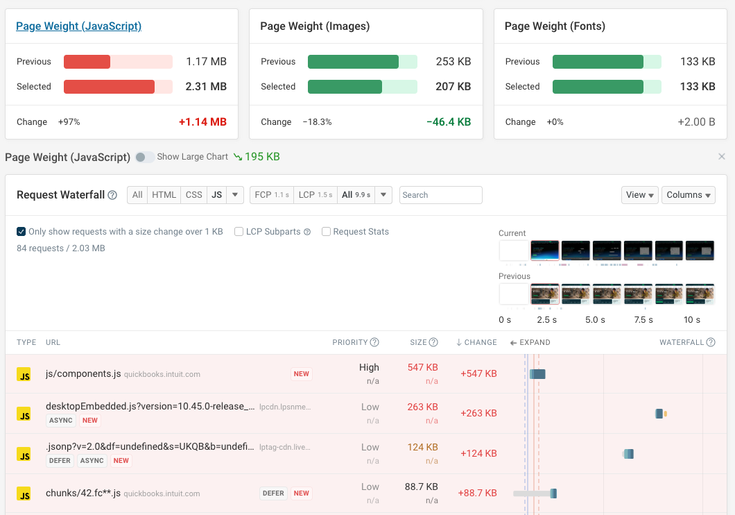 Debugging a JavaScript size increase