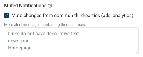 Muting notifications