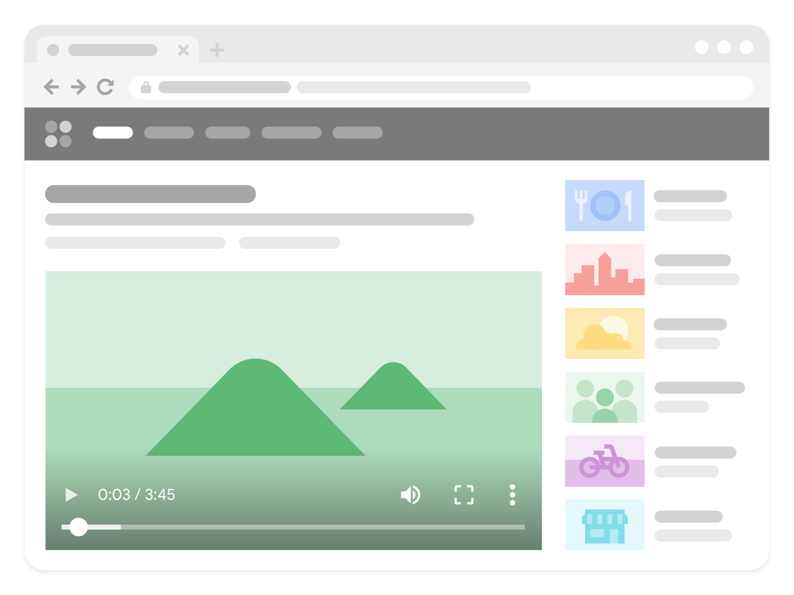 Google - Dedicated Watch Page
