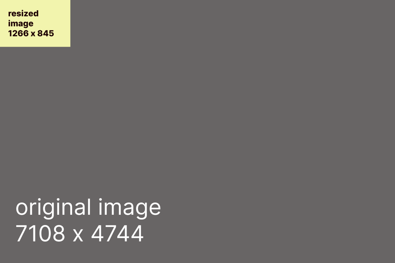 Images at various resolution, diagram