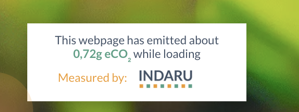 CO2 estimate after loading a page