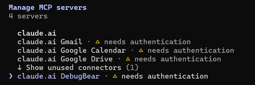 MCP server list