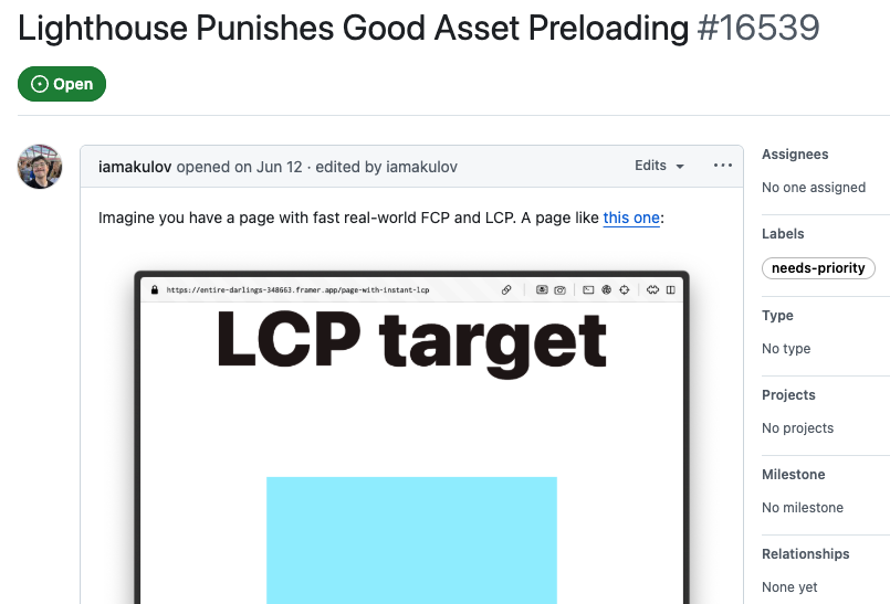 GitHub issue on problems with simulated throttling