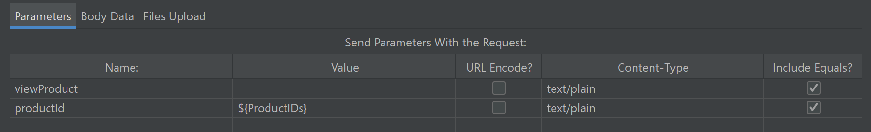 Setting Product ID as parameter in Jmeter