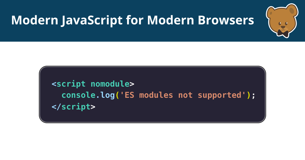 Avoid serving legacy JavaScript to modern browsers | DebugBear