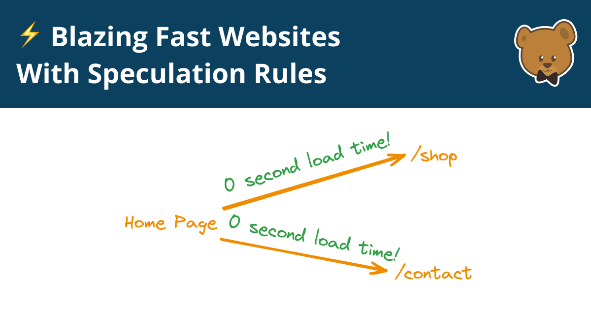 Poster for Blazing Fast Websites with Speculation Rules | DebugBear