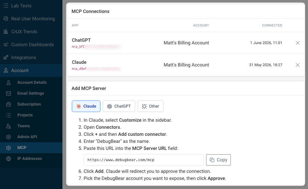 MCP server list