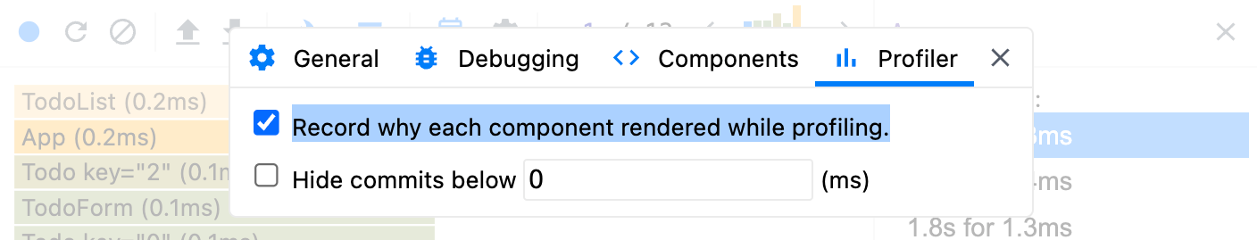 Highlighting the cause of the TodoList component's render