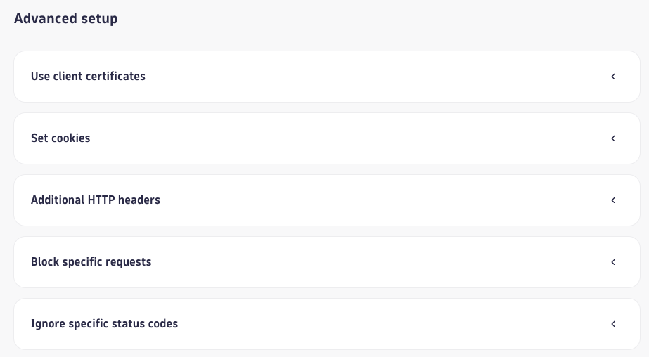 Dynatrace synthetics advanced settings