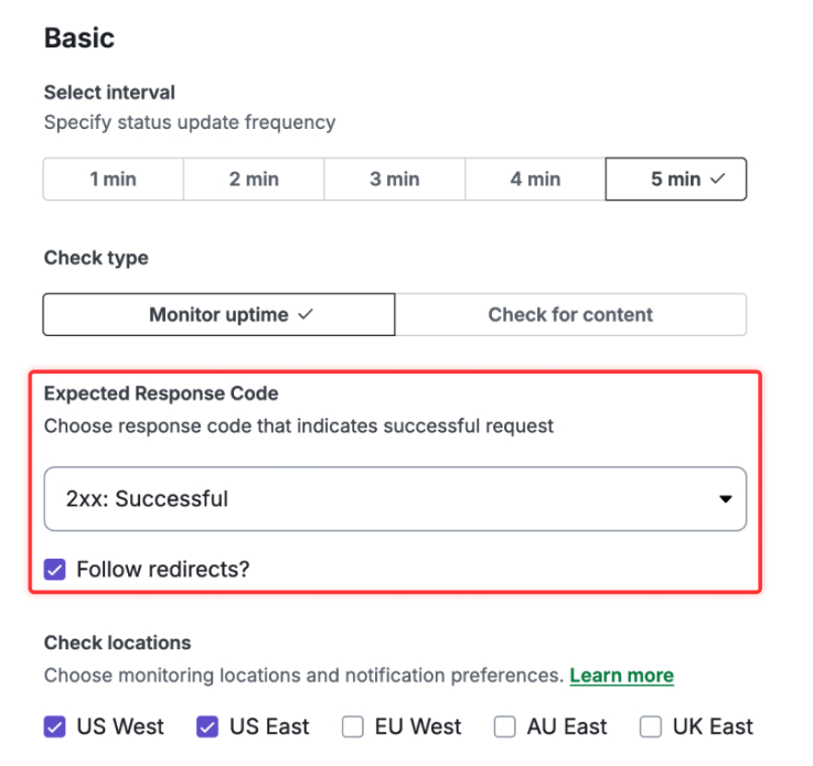 StatusGator uptime monitoring configuration
