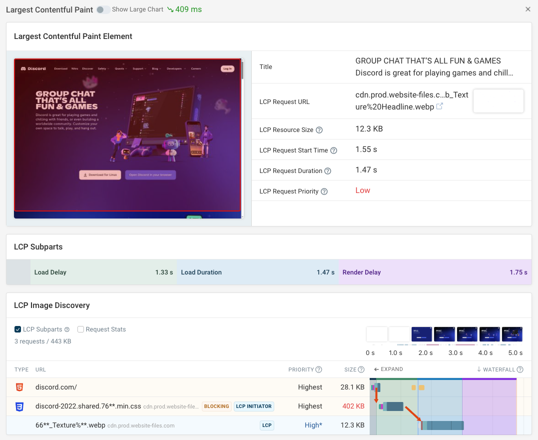 Synthetic website test report