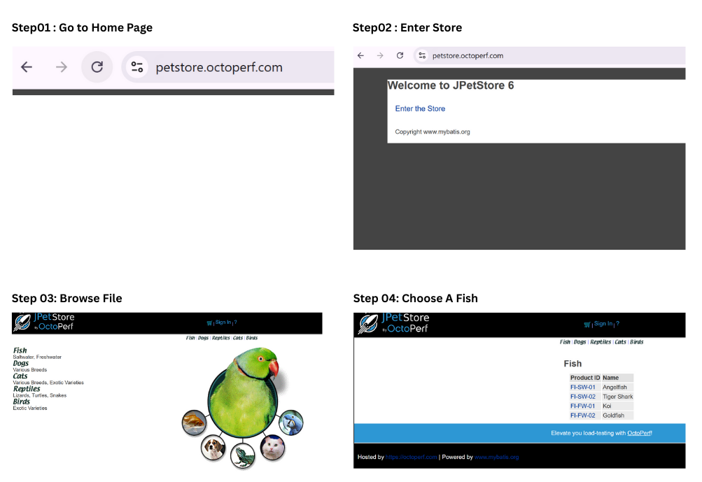 Step by step process