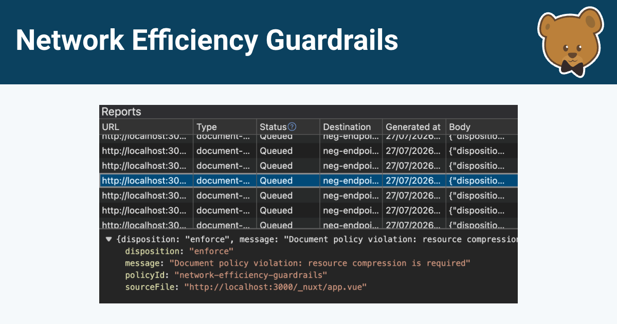 Network Efficiency Guardrails: Detect Web Performance Issues | DebugBear