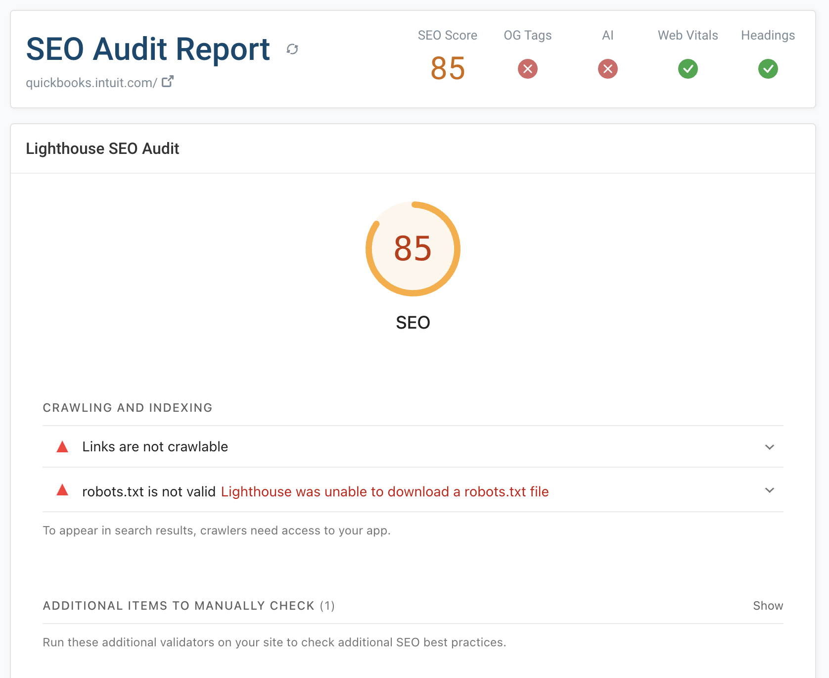 SEO Analysis Report