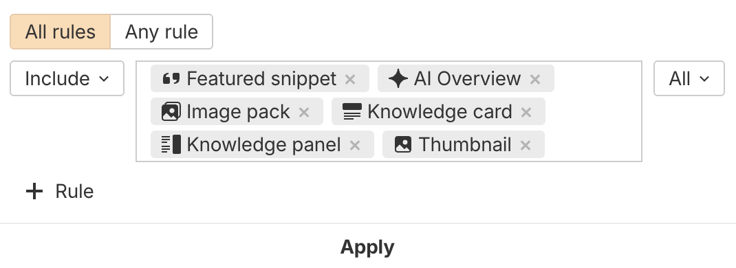 SEO research - filter for images
