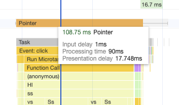 INP in Chrome DevTools