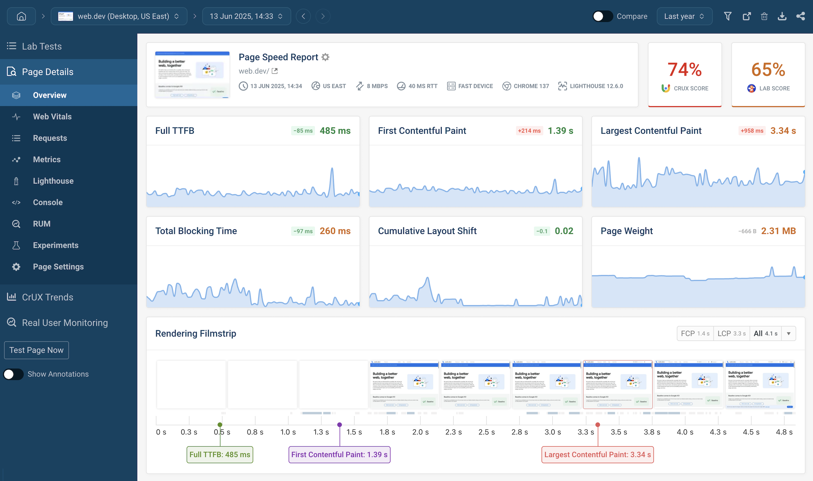Synthetic website monitoring software